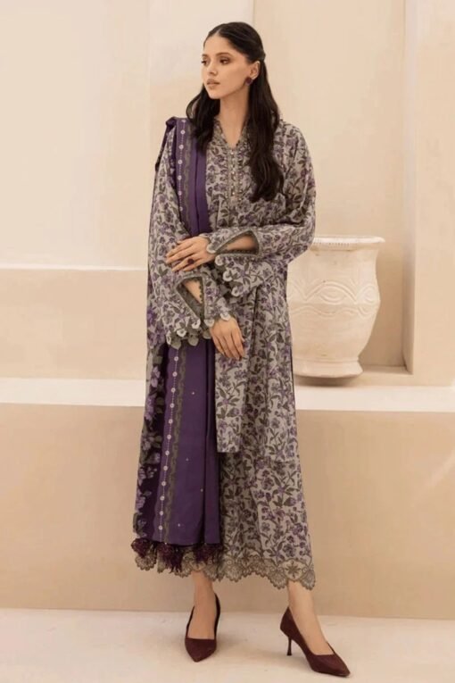 Baroque 3Pcs Digital Print Summer Lawn Collection 2025