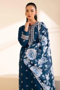 Sapphire 3Pcs Embroidered Summer Lawn Collection 2025