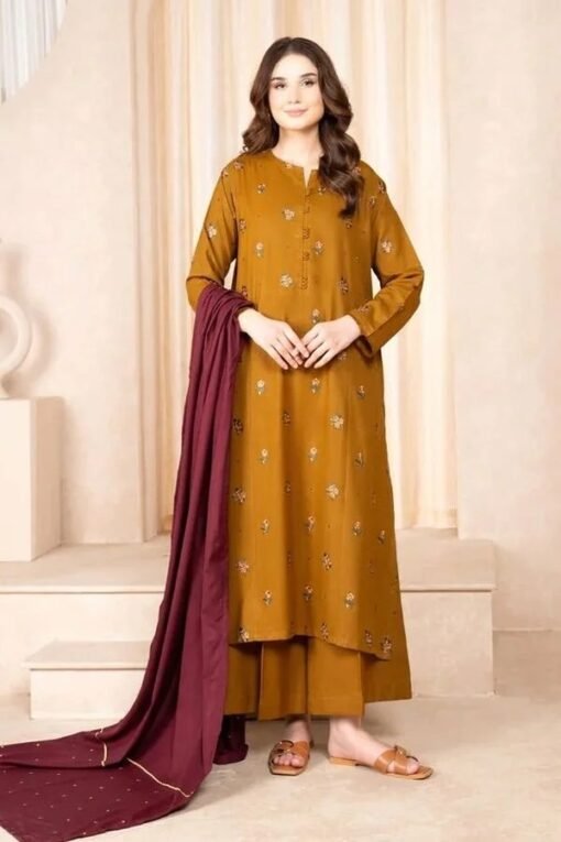 Baroque 3Pcs Embroidered Summer Lawn Collection 2025