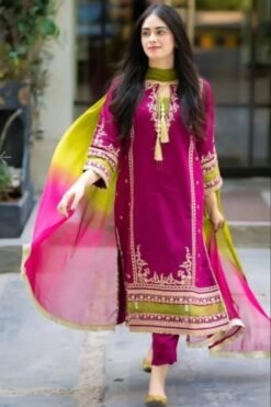 Omal By Komal 3Pcs Embroidered Summer Lawn Collection 2025